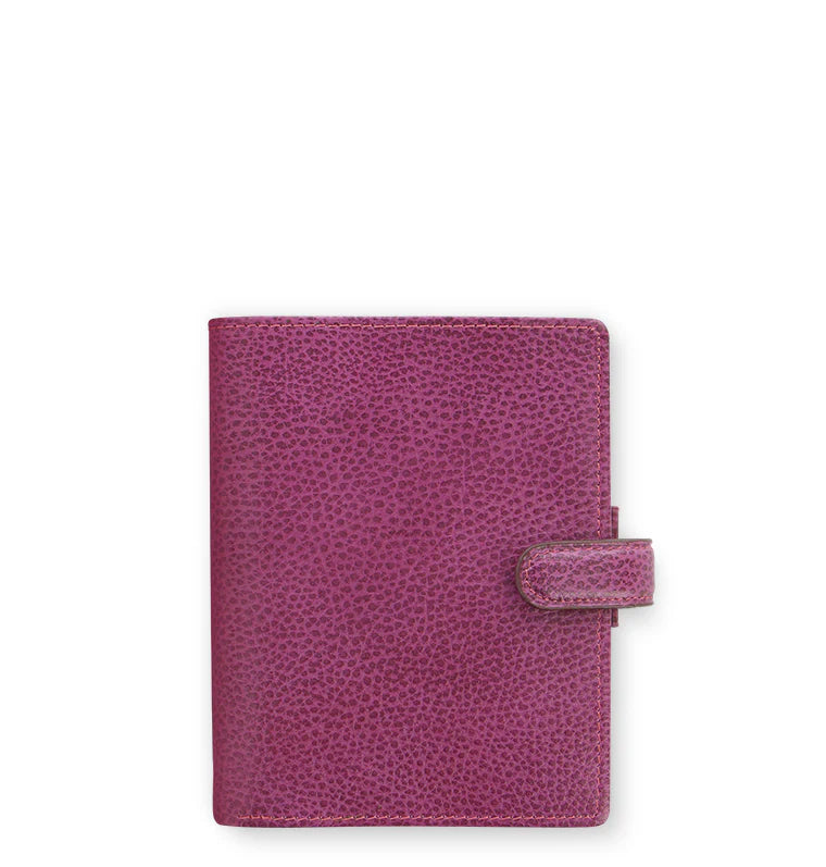 Filofax Finsbury Pocket Leather Organizer - Raspberry
