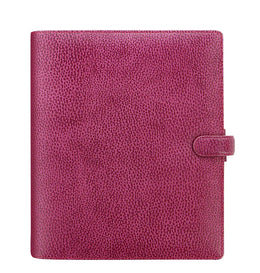 Filofax Finsbury A5 Leather Organizer - Raspberry