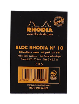 Rhodia Pad Graph 2x3 Black