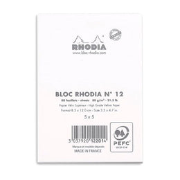 RHODIA Pad Grid 3x4 White