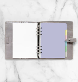 Filofax A5 Blank Index Pastel