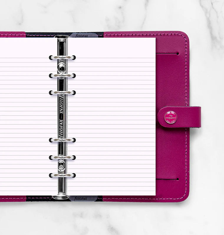 Filofax Lavender Ruled Notepaper Refill - Personal