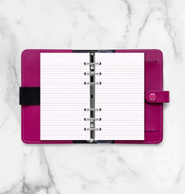 Filofax Lavender Ruled Notepaper Refill - Personal
