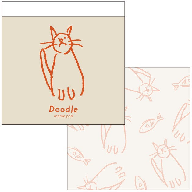 Matoka Memo Pad - Doodle Cat