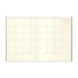 TRAVELER'S Notebook Passport Size Refill - 006 Diary Monthly