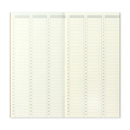 TRAVELER'S Notebook Standard Size Refill - 018 Weekly Planner Diary