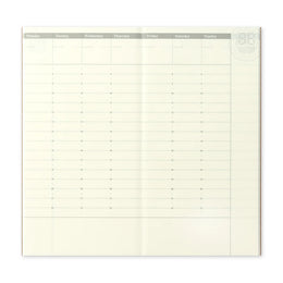 TRAVELER'S Notebook Standard Size Refill - 018 Weekly Planner Diary