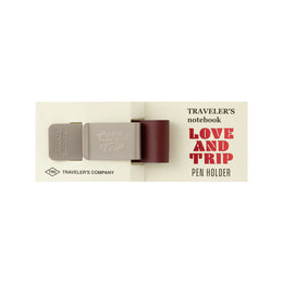 TRAVELER'S notebook Pen Holder LOVE AND TRIP Red