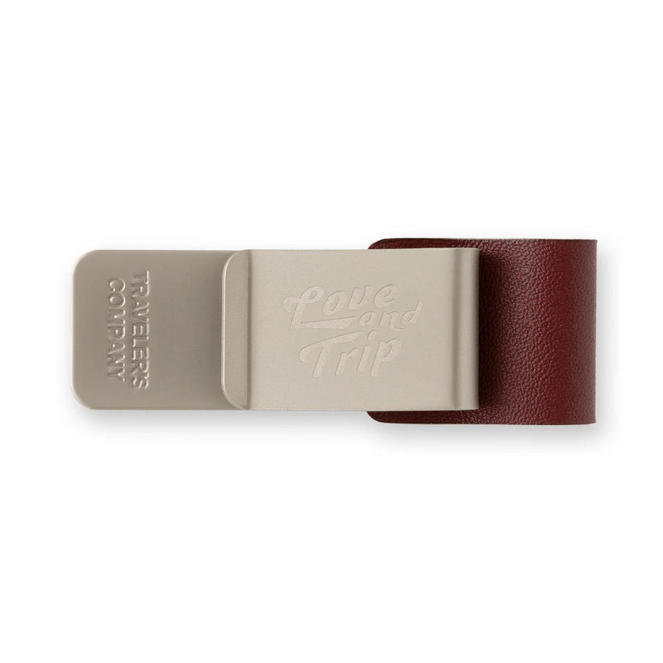 TRAVELER'S notebook Pen Holder LOVE AND TRIP Red