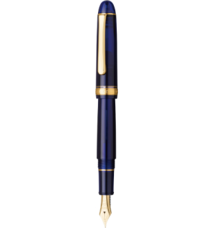 Platinum #3776 Century Fountain Pen - Chartres Blue with Gold Trim