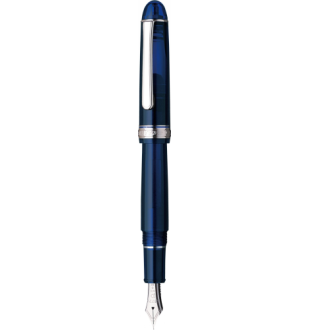Platinum #3776 Century Fountain Pen - Chartes Blue with Rhodium Trim