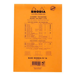 RHODIA Pad Grid 6x8 Orange