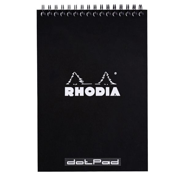 RHODIA Spiral Pad Dot 6x8 Black