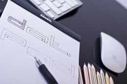 RHODIA Pad Dot 8.5x11 Black