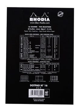 RHODIA Pad Dot 6x8 Black