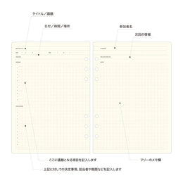 Laconic Style A5 Notebook Refill - Meeting