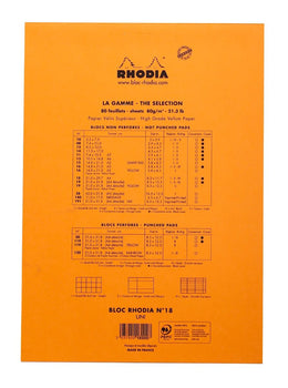 RHODIA Pad Blank 8.5x11 Orange