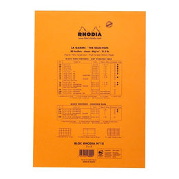 RHODIA Pad Grid 8.5x11 Orange