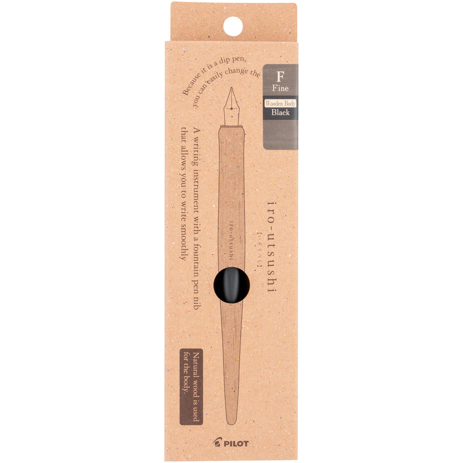 Pilot Iro-Utsushi Dip Pen - Wooden Black