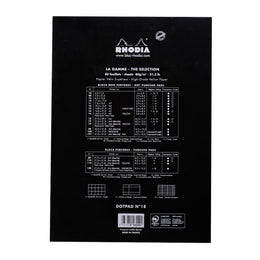 RHODIA Pad Dot 8.5x11 Black