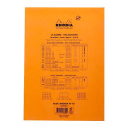 RHODIA Pad Lined 8.5x11 Orange