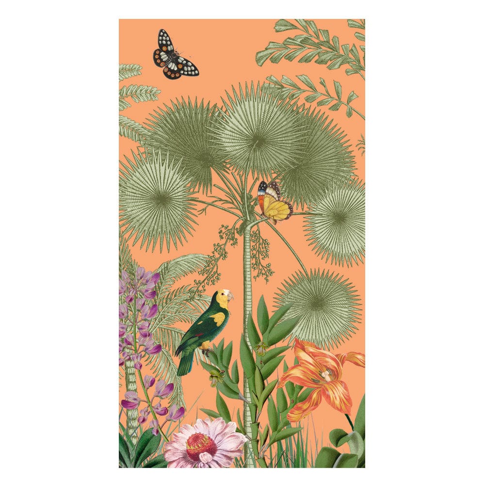 Caspari Paradise Garden Melon Guest Towel