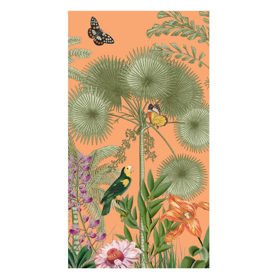 Caspari Paradise Garden Melon Guest Towel