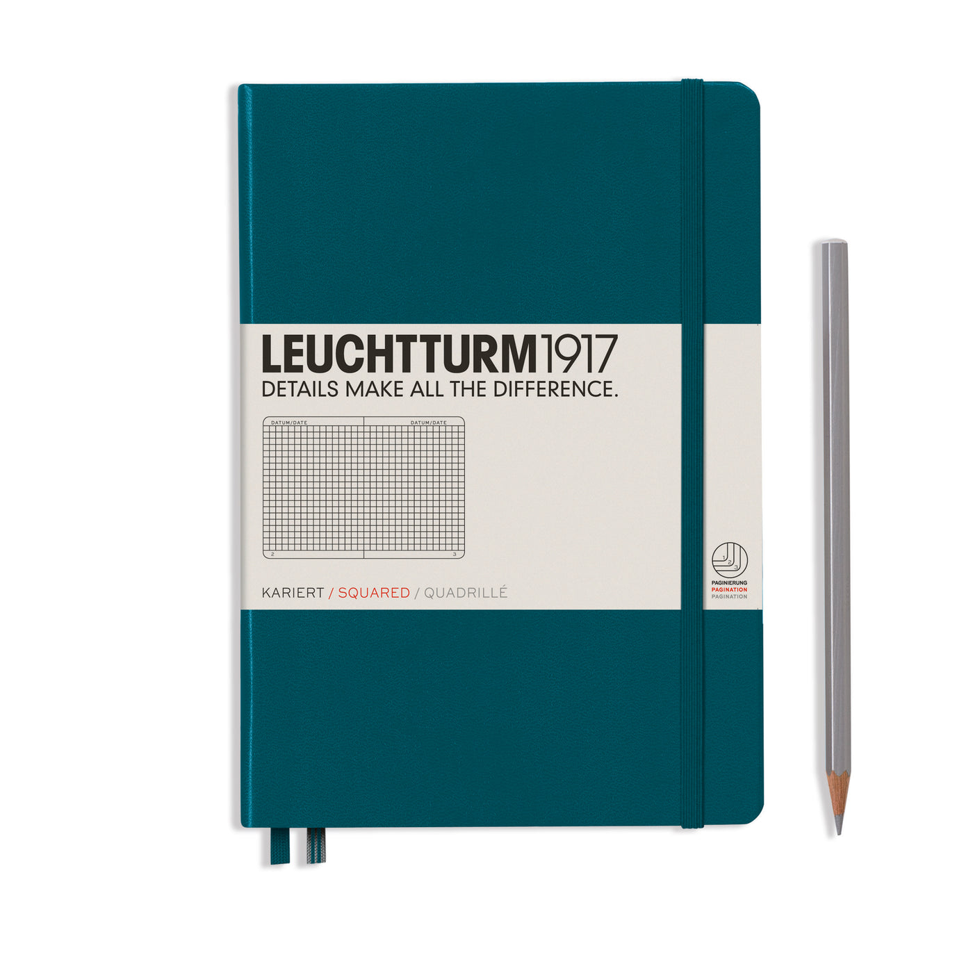 LEUCHTTURM1917 Notebook Medium (A5) squared – Pacific Green