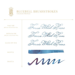 Ferris Wheel Press Fountain Pen Ink (38ml) - Bluebell Brushstrokes