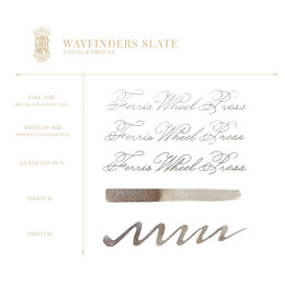 Ferris Wheel Press Fountain Pen Ink (38ml) - Wayfinders Slate
