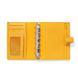 Filofax Finsbury Pocket Leather Organizer - Mustard