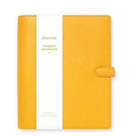 Filofax Finsbury A5 Leather Organizer - Mustard