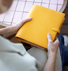 Filofax Finsbury A5 Leather Organizer - Mustard