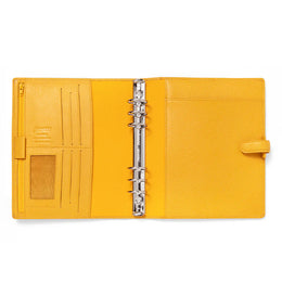 Filofax Finsbury A5 Leather Organizer - Mustard