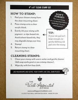 "Java Junkie" - 3"x4" Clear Stamp Set (10 stamp designs)