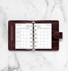 Filofax 2026 Pocket Month on Two Pages Refill