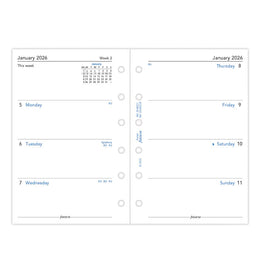 Filofax 2026 Pocket Week on Two Pages Refill