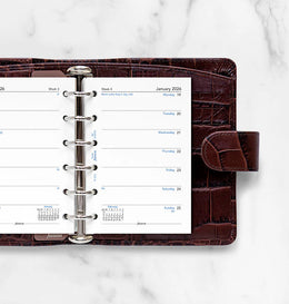 Filofax 2026 Pocket Week on One Page Refill