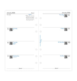 Filofax 2026 Personal Week on Two Pages Refill
