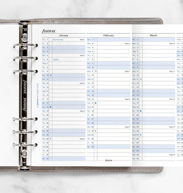 Filofax 2026 A5 Year Planner Refill