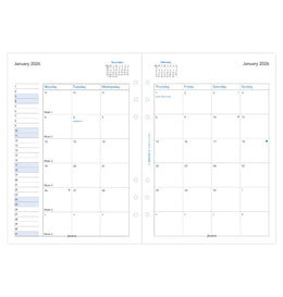 Filofax 2026 A5 Month on Two Pages Refill