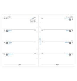 Filofax 2026 A5 Week on Two Pages Refill