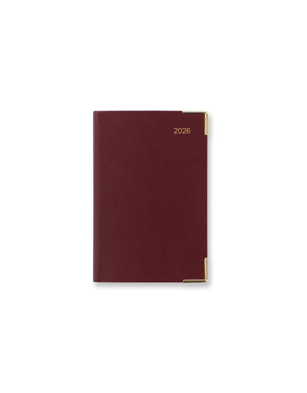 LETTS 2026 Classic Weekly Gold Corners 3x4 Burgundy