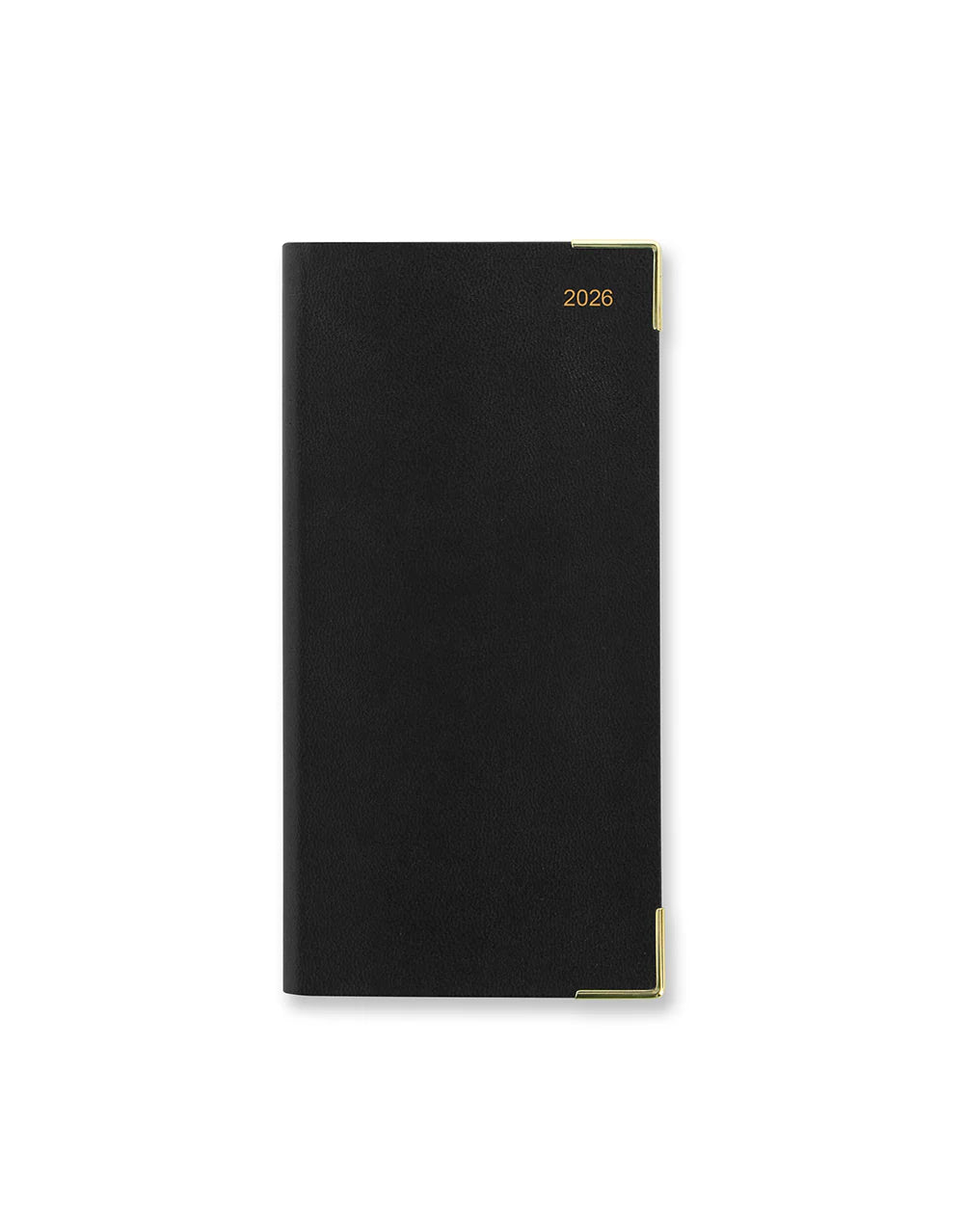LETTS 2026 Classic Weekly Gold Corners 3x6 Horizontal - Black