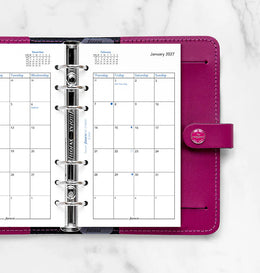 Filofax 2027 Personal Month On Two Pages