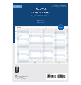 Filofax 2027 A5 Vertical Year Planner