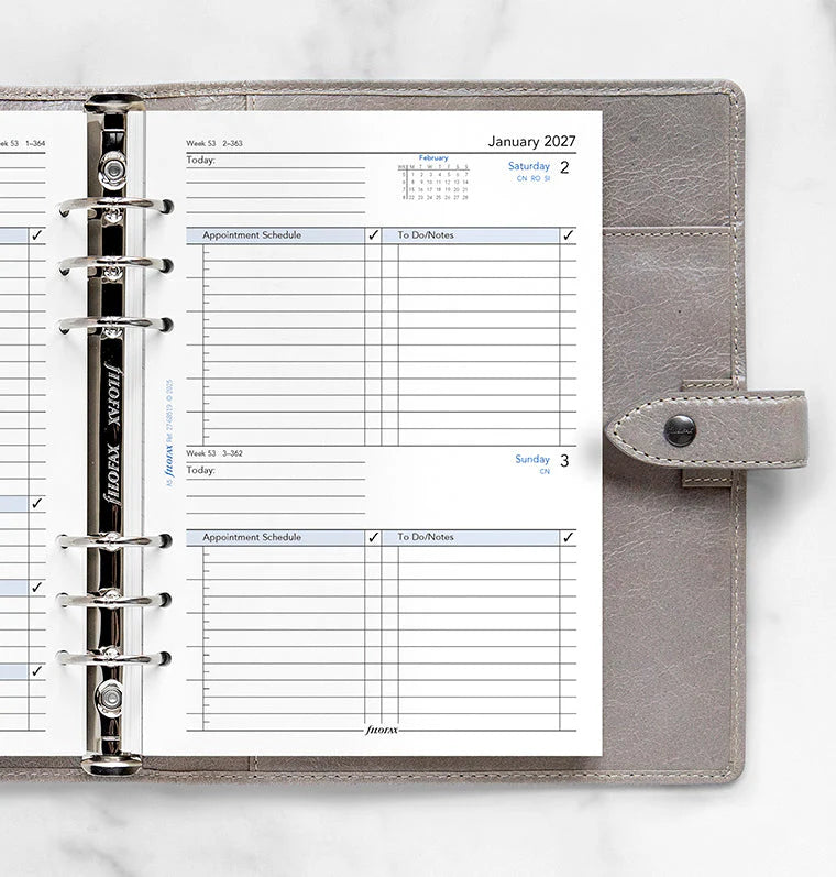 Filofax 2027 A5 One Day On A Page Business