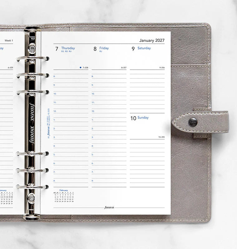 Filofax 2027 A5 Week On Two Pages w/Appointments
