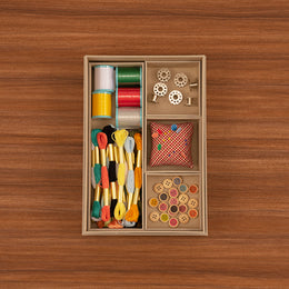 Organizing Bento Box made from Recycled Paper  A5: Light Gray