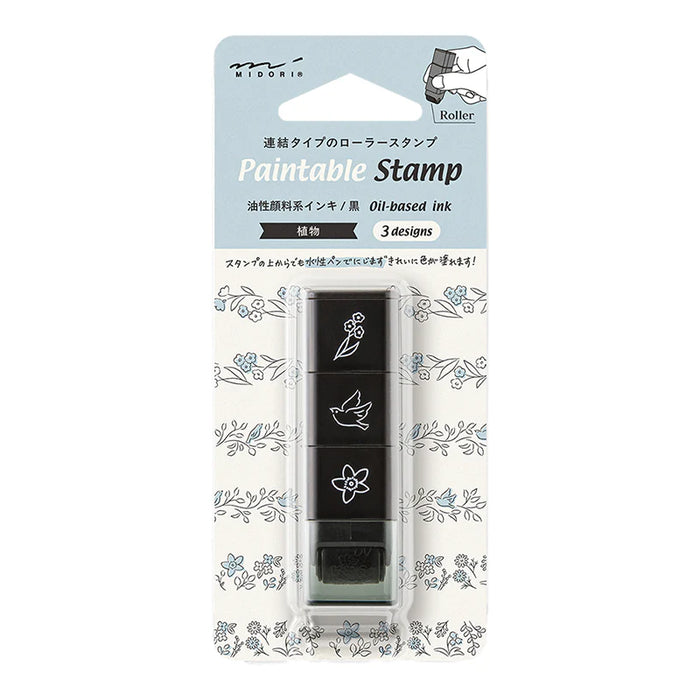 Midori Paintable Stamp Roller - Plant